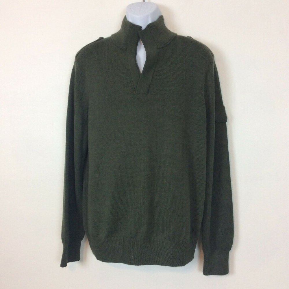 Banana Republic Green Military Style Sweater